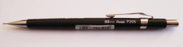 Pentel P205 0.5mm Auto Drafting Pencil Black - Free Shipping.